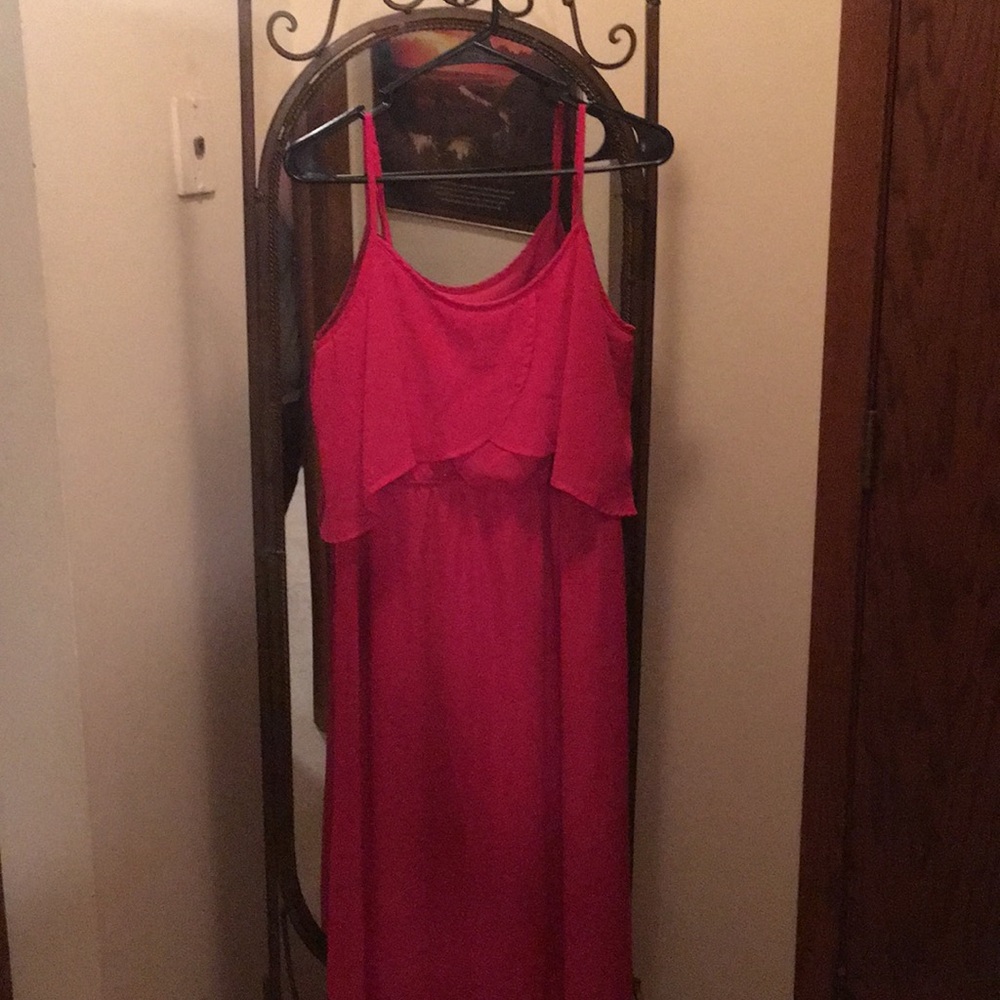 Pink maxi dress